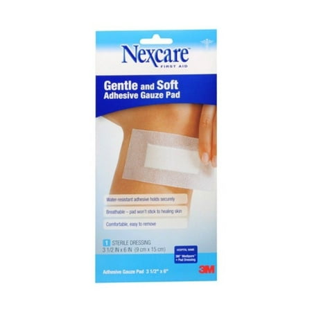 UPC 051131948853 product image for Nexcare Gentle Adhesive Gauze Pad, 3.5X6in, 1ct | upcitemdb.com