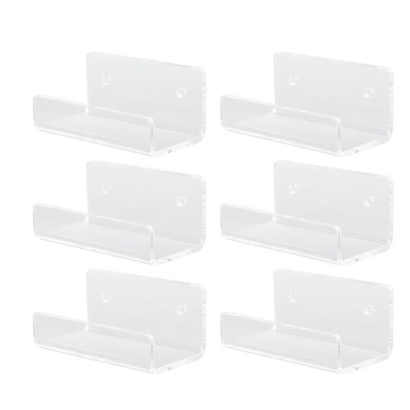 Wall Mount Vinyl Record Shelf, Protect Collectibles Clear Acrylic Record Shelf Fashionable For Bedroom