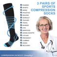 thumbnail image 4 of Calcetines de compresión deportivos - Calcetines deportivos de compresión de presión - Adecuados para correr fitness, 4 of 6