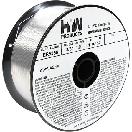 ER5356 Mig 3/64" Aluminum Welding Wire 1-Pound Roll (Made in North America)