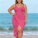 thumbnail image 2 of TaTaai Women Solid Color Sheer Chiffon Beach Cover Up Wrap Sarong Long Skirt with Tie Waist Lightweight Flowy Dress for Swimwear Vacation Pool Party Wear Gift, 2 of 9