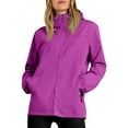thumbnail image 2 of ChicHaven Waterproof Rain Jacket for Women Packable Rain Slicker Raincoats Women's Windbreaker for Spring Fall Purple XL, 2 of 7