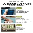 thumbnail image 2 of Outdoor Loveseat Cushion Set, 48 x 24, Water Repellent, Fade Resistant, Couch love seat, 2 of 6