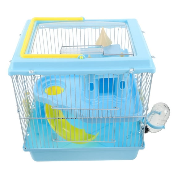 Raindrops Hamster Cage Luxury Design with Slide and Wheel for Exercise and Easy Feeding