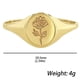 thumbnail image 3 of Anillo de aleación con flores talladas Xihbxyly estilo europeo y moderno, 3 of 3