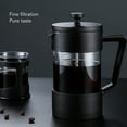 thumbnail image 4 of French Press Pot Coffee Tea Maker Coffee Pot Teapot With 120 Mesh Filter For Brewing Tea Boiling Milk Black, 4 of 8