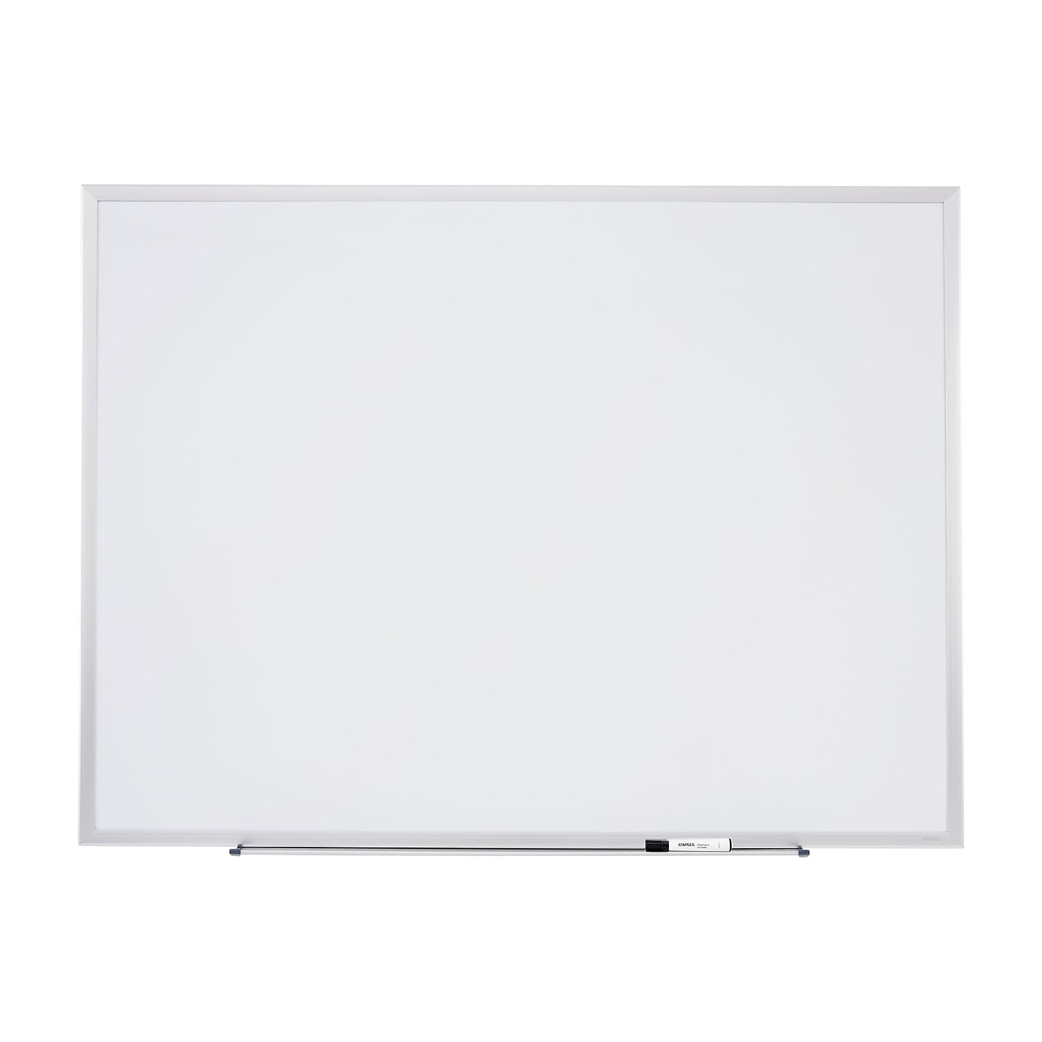 Staples Standard Durable Steel Dry Erase Whiteboard Aluminum