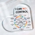 thumbnail image 3 of ZOUBAOQ I Cannot Control Signs & Plaques,Heart Shape Mental Health Affirmation Heart,Positive Affirmations Psychology Reminders Inspiration Acrylic Gifts,Mothers Day and Fathers Day Motivational Decor, 3 of 6