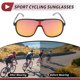 thumbnail image 3 of 1 juego de gafas de motocicleta Tri-Acetyl Cellulos UV400 gafas de sol para deportes al aire libre para motocross, bicicleta de tierra, ATV, lente roja, marco negro y rojo, 3 of 6