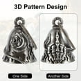 thumbnail image 2 of Motorcycle Bell for Bikers Women Men W/ Hanger, Biker Bell for Riders, Good Luck Riding Bell Spirit Bell Moto Accessories, 2 of 6