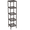 Brown, variant on 5-Tier Bamboo Standing Shelf, Narrow Square Storage Organizer Rack, Space-Saving Tower Shelf for Bathroom, Living Room, Kitchen and Plant Display