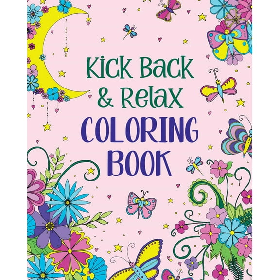 Andrea Sargent: Kick Back and Relax Coloring Book, 256 pages (Paperback)
