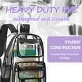 thumbnail image 2 of PayUSD Clear Backpack School Backpacks Heavy Duty Large Transparent Backpacks for Stadium Back to School Travel, 2 of 7