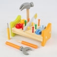 thumbnail image 4 of Miangastore Wooden Hammer Toy for Playing Safe and Durable with Assorted Color 1 Set, 4 of 9