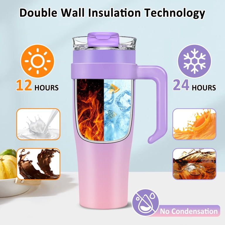 Breast Cancer Awareness Travel Mug – Stainless Steel, Vacuum Insulated, Leak-Proof Lid