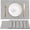 Light Gray, variant on Linen Cloth Double Layers Placemats, Cotton Woven Placemats Set of 6, Kitchen Table Farmhouse Decor Heat Resistant Table Mats, Outdoor Indoor Square Fabric Place Mats Can be Washable