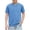 Blue, variant on Boys Short Sleeve Shirts Crewneck Buttoned T-Shirts for Little Boys School Uniform Tops Size 4-14 Years