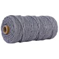 thumbnail image 1 of Corde Macramé 3MM 100M, Corde en Coton Naturel Torsadée à 4 Brins (Gris), 1 of 5