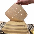 thumbnail image 2 of Air Fryer Parchment Paper Liners: 50PCS 23cm Square Perforated parchment paper for Air Fryer, Bamboo Steamer Liner for Air Fryers Baking Cooking Oven, 2 of 8