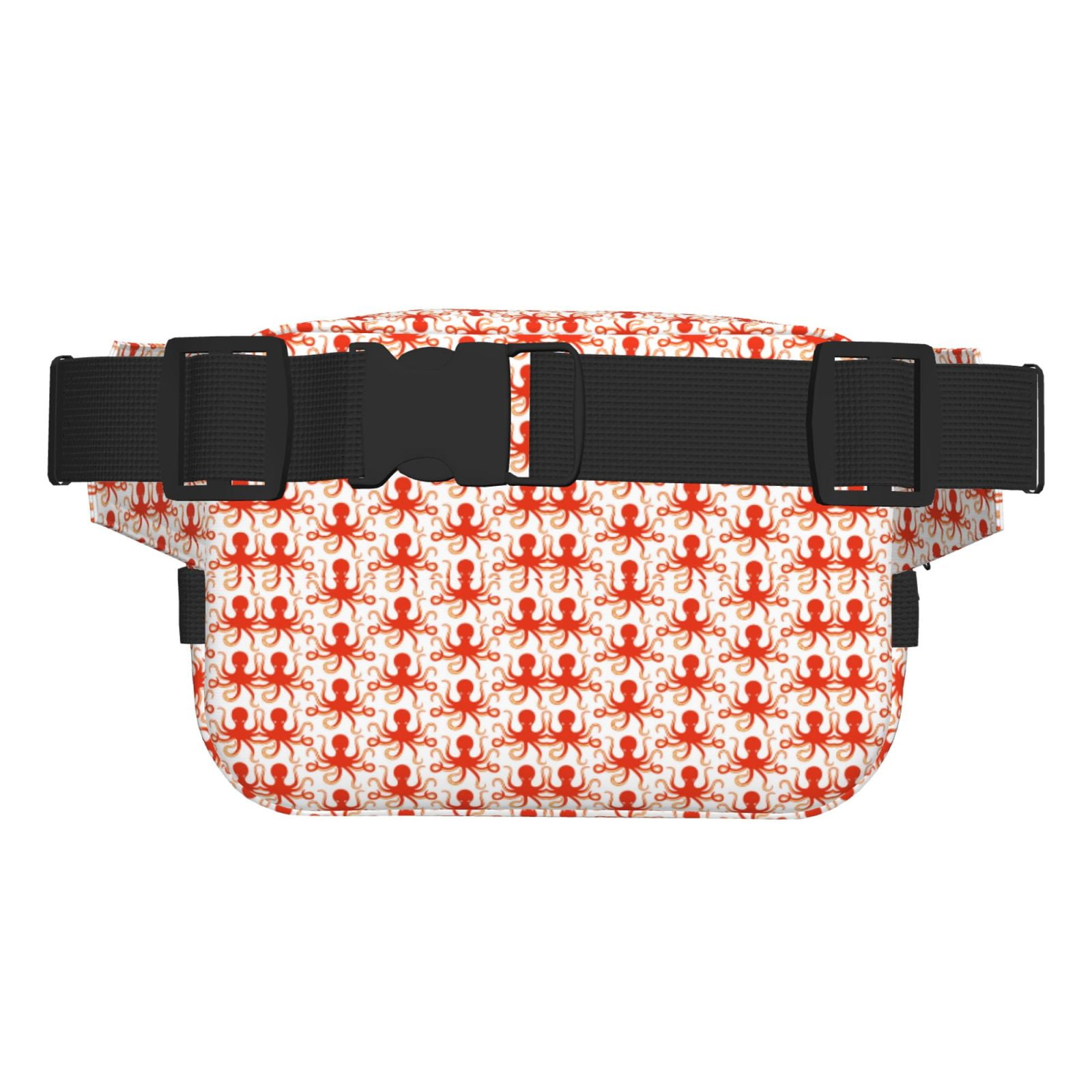 Picia Octopuses1 Print Square Double-Layer Waist Bag Mini Adjustable Waist Belt Bag Exercise Running Travel Hiking