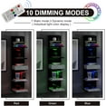 thumbnail image 4 of 5-Tier Wall Shelf Unit with RGB Light, Floating Lack Shelf for Storage, Wall Mounted Vertical Display Shelf for Bedroom Living Room Vanity, Black, 4 of 14