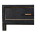 thumbnail image 6 of Moe's Home Collection Mako Console Table Faux Leather Black, 6 of 10