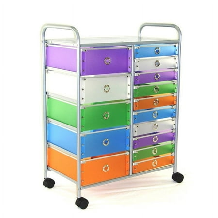 4D Concepts 15 Drawer Multicolour File Cart