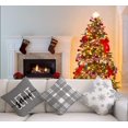 18x18 Christmas Throw Pillow Covers,Decorative Snowflake Hello Winter