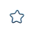 thumbnail image 2 of Star Nose Ring 18g Split Ring Perfect For Nose, Rook 5/16 8mm, 2 of 7
