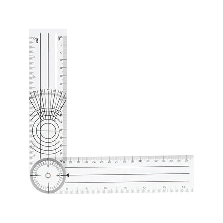 

Multi-Ruler Goniometer Angle Spinal Ruler Professional 360 Degree Measuring Tool Spinals Goniometer Protractors