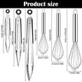 thumbnail image 3 of Topekada 6-Pack Stainless Steel Whisk and Tongs Set, 3 Heavy Duty Metal Tongs for Cooking & Grilling with Locking Grip + 3 Wire Balloon Whisks for Blending, Baking, Dishwasher Safe Kitchen Utensils, 3 of 8
