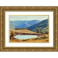 thumbnail image 1 of Gercken, Graham 18x13 Gold Ornate Wood Framed with Double Matting Museum Art Print Titled - Kanimba Valley Dam, 1 of 4
