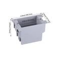 thumbnail image 3 of LEONLITE One Gang Old Work Electrical Outlet Box, Standard 14 Cubic Inch Device Box, PVC Electrical Junction Box for Switch, Step Light, Outlet Box for Home Improvement, ETL Listed, Gray, Pack of 6, 3 of 8