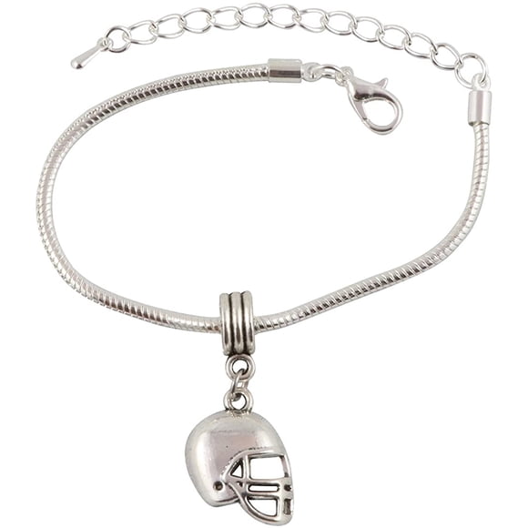 Bracelet Breloque Chaîne Serpent Casque de Football Emerald Park Bijoux (Alliage, Femmes, Sans Tampon Métallique)