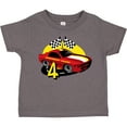 thumbnail image 3 of Inktastic Race Car 4th Birthday Boys Toddler T-Shirt, 3 of 5
