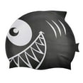 thumbnail image 1 of Silicone Kids Swimming Cap with Fun Shark Design for Water Protection and Comfort, 1 of 8