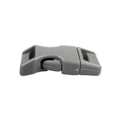 1/2 Inch Contoured Side Release Buckle - Titanium - 10 pack
