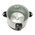 thumbnail image 1 of Pars DRC240 Persian 10 Cup Stainless Steel Automatic Steamed Rice Cooker, Silver, 1 of 8