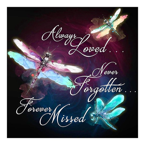 Wdftyju 5D Diamond Painting Dragonfly Words Full Square Drill DIY Crafts (ZQF8207) Wdftyju 6zg8up2fv0hh8rf0D03