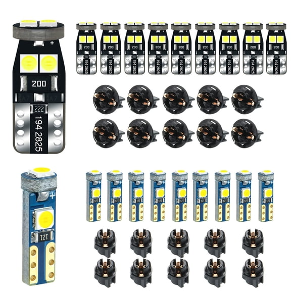 Bombilla LED DODOFUN T5 T10 12 V 320 lm blanca para cuadro de instrumentos
