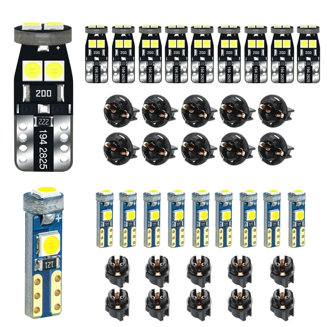 Bombilla LED DODOFUN T5 T10 12 V 320 lm blanca para cuadro de instrumentos