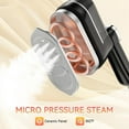 thumbnail image 6 of Handheld Steamer for Clothes - 1200W Steamer & Iron 2-in-1, 10s Heat Up, 160ml Travel Size, Large Ceramic Heat Panel (110V~120V Only), 6 of 14