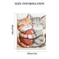 thumbnail image 3 of Patifu Cute Cat Wall Decor Canvas Art for Living Room Bedroom Office 12x16 in, 3 of 5