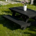 thumbnail image 3 of Wildridge Heritage Child's Picnic Table, Black - Outdoor Weather Resistant HDPE Picnic Table for Patio, Porch, Deck, Lawn, 3 of 4
