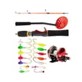 thumbnail image 2 of Caña de pescar en hielo, de pesca en hielo,Juego de cañas de pescar de invierno Accesorios para exteriores,Equipo de pesca completo Gancho de línea de pesca,Equipo de Zulema Caña de pescar en hielo, 2 of 8