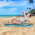 thumbnail image 5 of Coolnut Microfiber Beach Towels,Turquoise Green Sand Free Beach Towel,Quick Dry Beach Towel, Extra Large Beach Towels for Adults,Kids 71"x31", 5 of 6