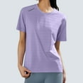 thumbnail image 2 of Tops for Women Trendy Women Thermal Underwear Shirt Girls Size 11 Tunic Sweater Laced Sleeves Long Shirt Dress Blouse Tops Party Large Size Short Sleeve Ladies Teen Athletic Long Sleeve Light Purple, 2 of 8