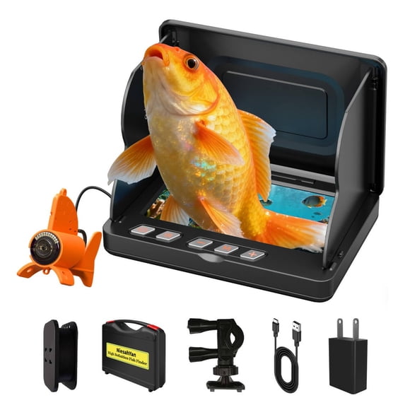 Cámara de pesca submarina NiesaHyan HD de 4.3 pulgadas con visión nocturna