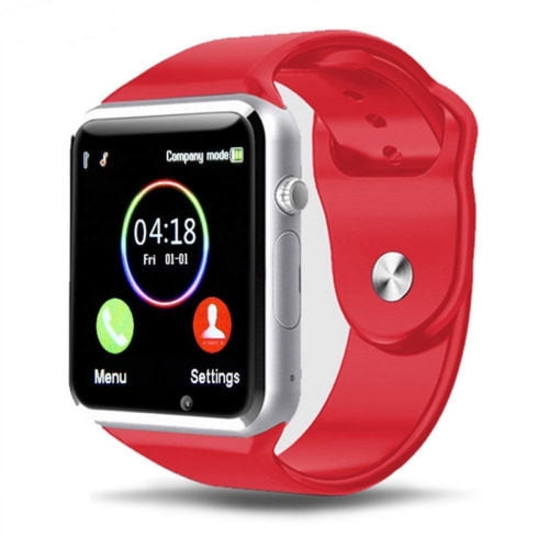 Smart Wrist Watch Bluetooth GSM Phone for Android Samsung iPhone Color:red