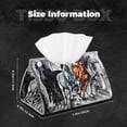 thumbnail image 6 of Lsque Four Running Horses Printed Long Tissue Box Cover Holder, Facial Paper Organizer Dispenser,Triangle with Bottom Belt, PVC Leather Decorative Organizer, 6 of 9